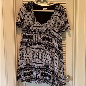 Show Me Your Mumu Black and White Kylie Mini Dress